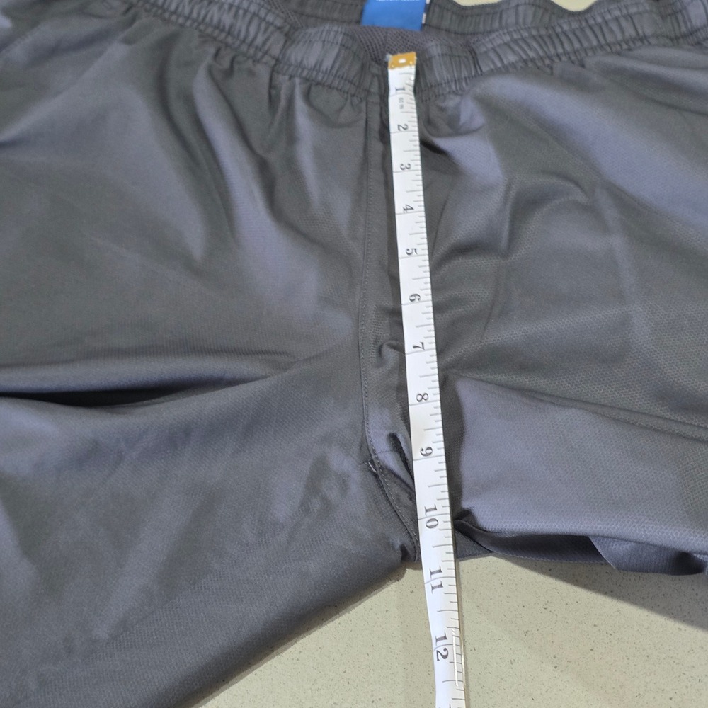 Reebok Mens Small TrackPants Gray Purple Side Stripe Mesh Lined Athletic Joggers - Picture 6 of 9
